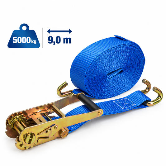Trincaje para camión 50 mm x 9 m – 5.000 kg – Gancho cerrado