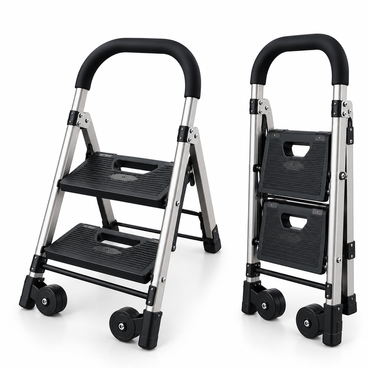 Escalera carretilla plegable TB-CRA 2x1 – 2 peldaños