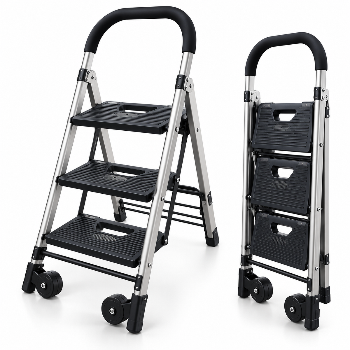Escalera carretilla plegable TB-CRA 3x1 – 3 peldaños