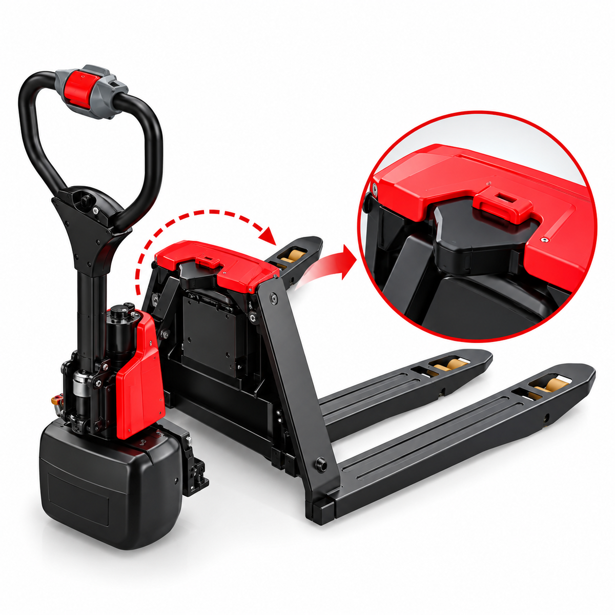 Transpaleta Eléctrica 1.500 kg con Batería de Litio TGE/S 1,5 DPP