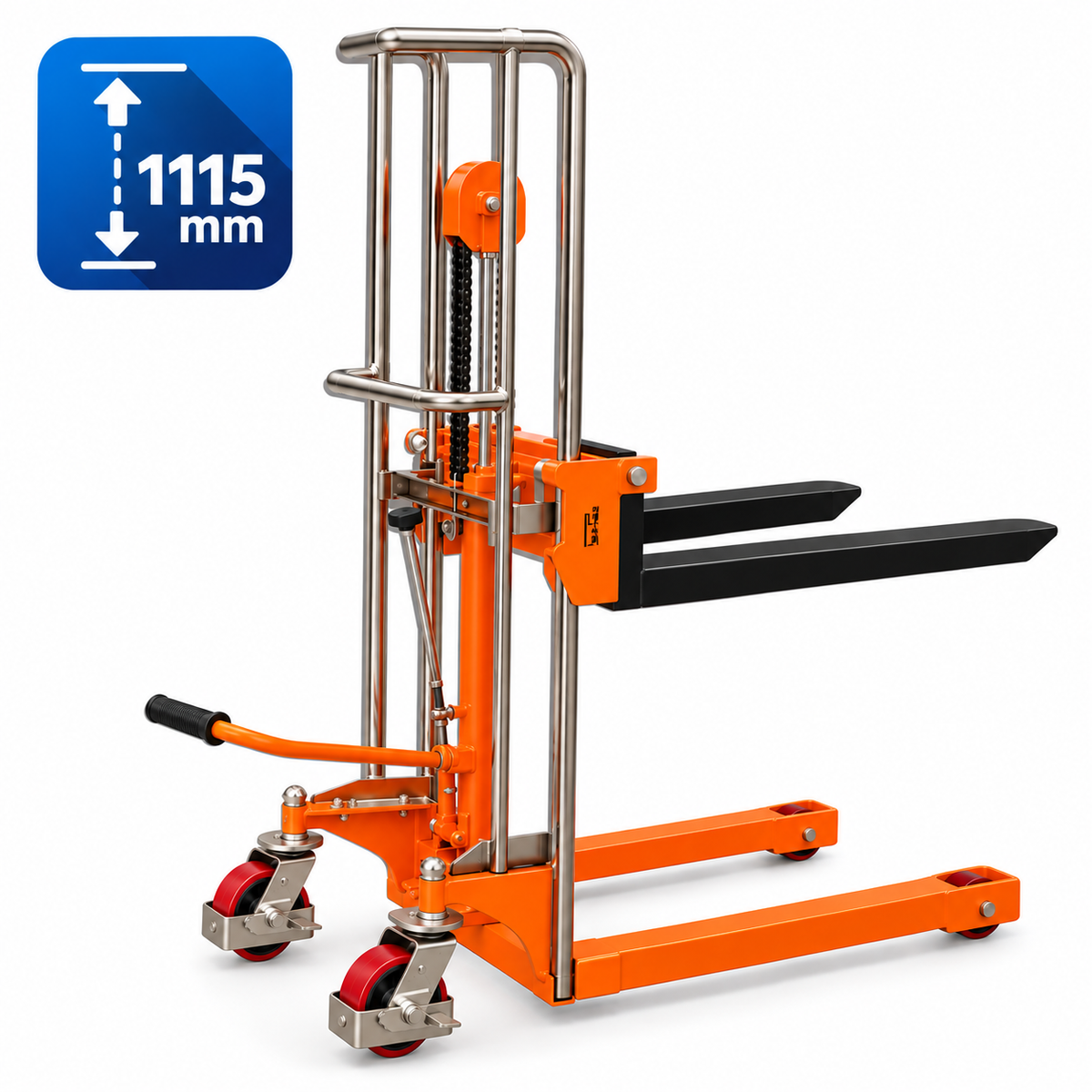 Apilador Manual Ligero 400 kg Elevación 1.200 mm APML-04/1200