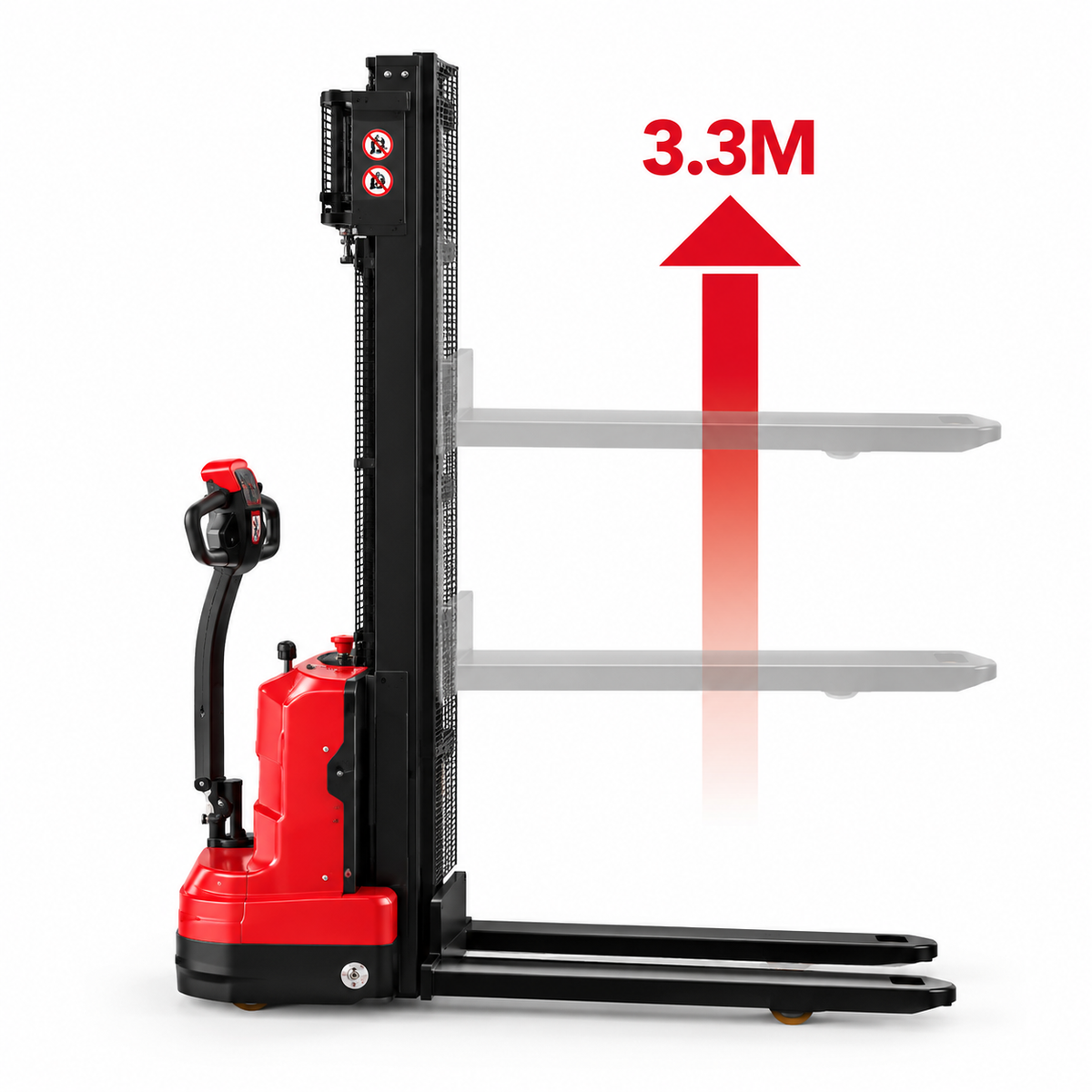 Apilador Eléctrico 1.200 kg Elevación 3,3 m APET-1233